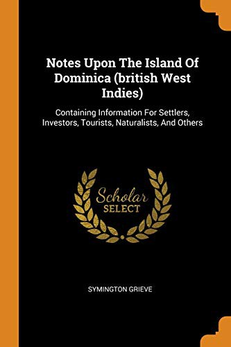 Cover for Notes Upon the Island of Dominica