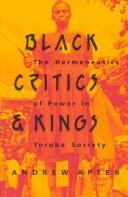 Cover for Black critics & kings