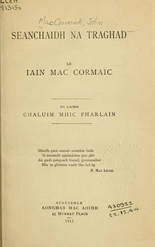 Cover for Seanchaidh na traghad