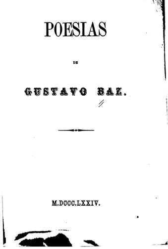 Cover for Poesías