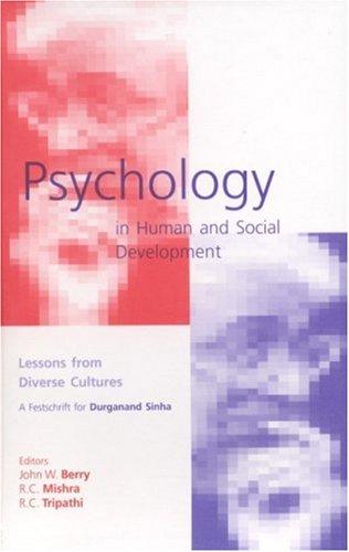Cover for Psychology in Human and Social Development: Lessons from Diverse Cultures