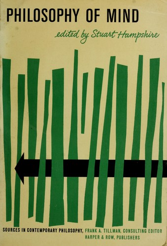 Cover for Philosophy of mind. --