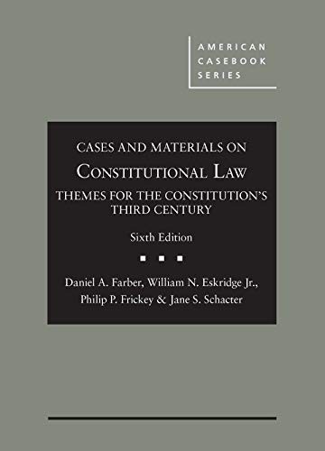 Cover for Cases and Materials on Constitutional Law