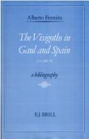 Cover for The Visigoths in Gaul and Spain, A.D. 418-711