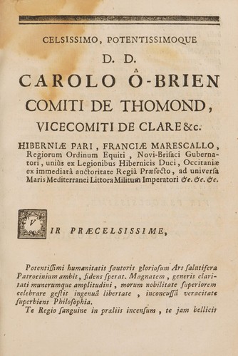 Cover for Quaestiones chemicae duodecim ab illustrissimis viris regis consiliariis, medicis, et professoribus meritissimis ... Joanne-Francisco Chicoyneau ... [et al.] ... Propositae ... Pro regia cathedra vacante in Universitate Medicinae Monspeliensi. Per obitum R.D. Caroli Serane ...