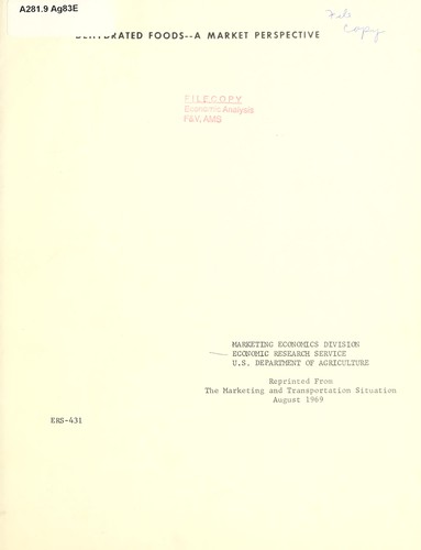 Cover for Dehydrated foods