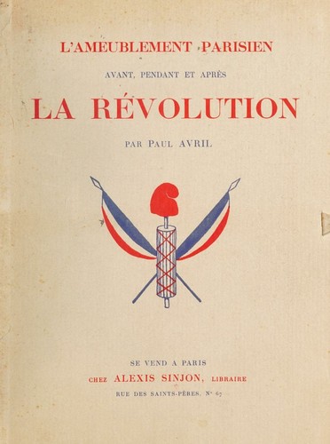 Cover for L' ameublement parisien avant