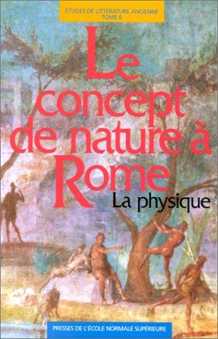 Cover for Le Concept de nature à Rome