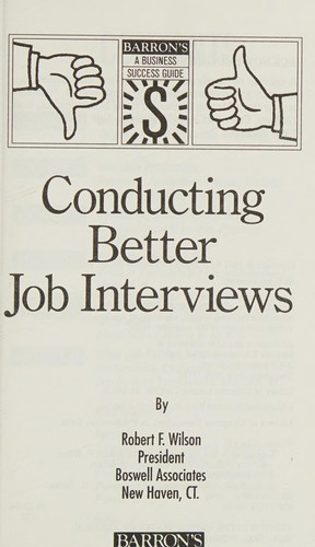 Cover for Conducting better job interviews