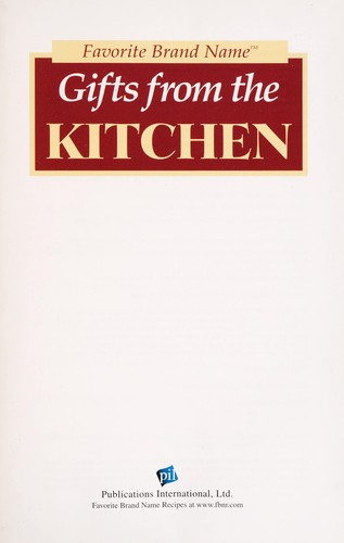 Cover for Gifts from the Kitchen (Digest Comb-Bound Cookbooks)