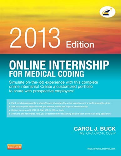 Cover for Online Internship for Medical Coding 2013 Edition