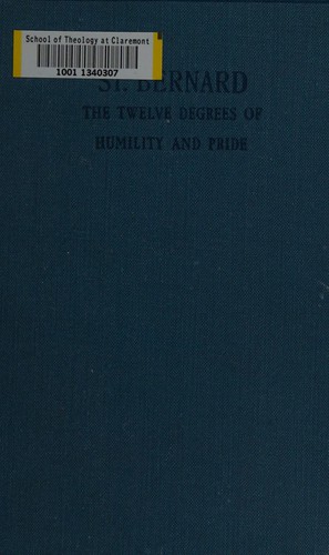 Cover for The twelve degrees of humility and pride