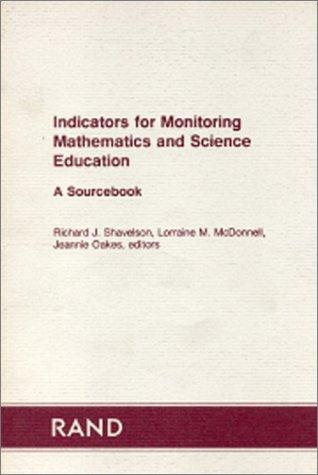 Cover for Indicators for monitoring mathematics and science education