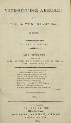 Cover for Vicissitudes abroad