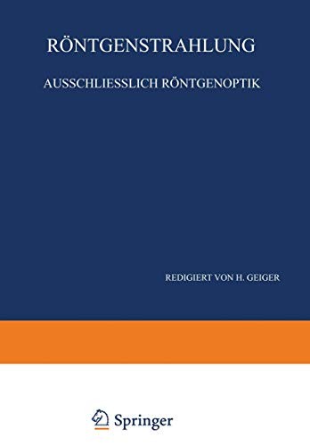 Cover for Röntgenstrahlung Ausschliesslich Röntgenoptik