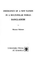 Cover for Emergence of a new nation in a multi-polar world