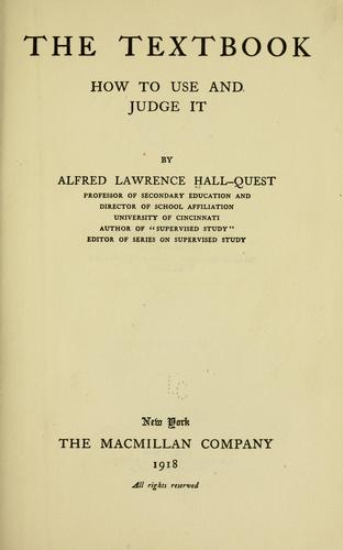 Cover for The textbook