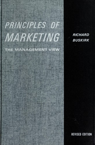 Cover for Principles of marketing