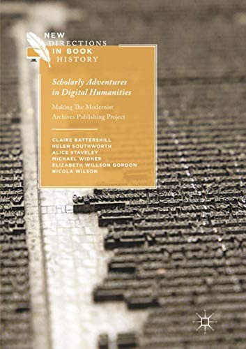 Cover for Scholarly Adventures in Digital Humanities