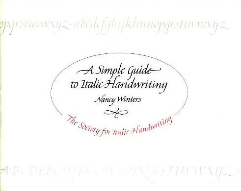 Cover for Simple guide to italic handwriting.