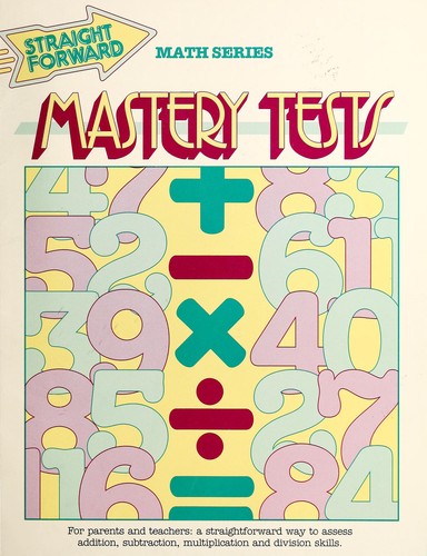 Cover for Mastery Tests (Straight Forward Math Series)