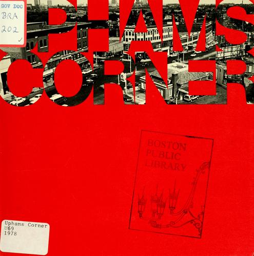 Cover for Uphams corner.
