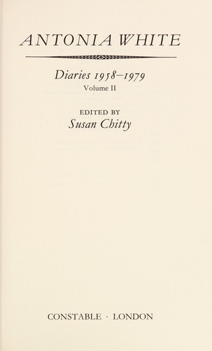 Cover for Antonia White