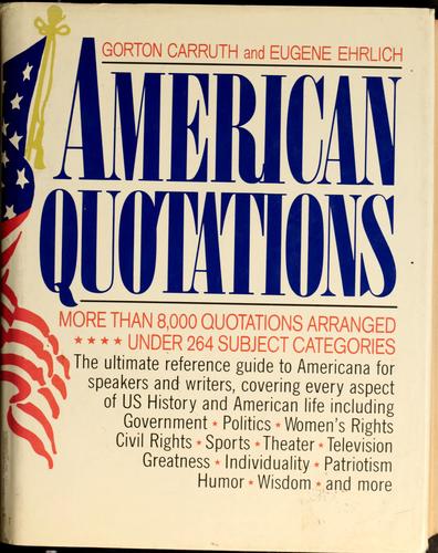 Cover for American quotations