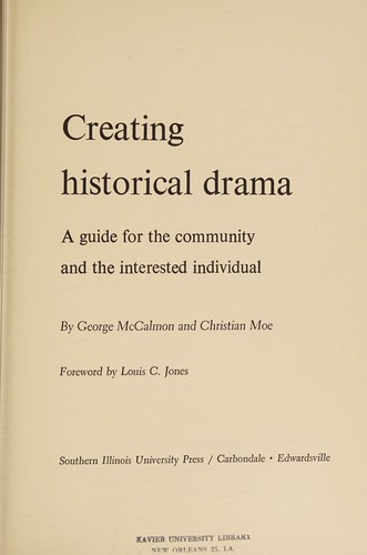 Cover for Creating historical drama