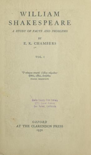 Cover for William Shakespeare