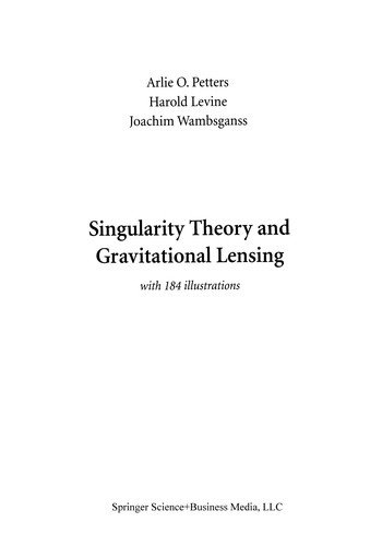 Cover for Singularity Theory and Gravitational Lensing