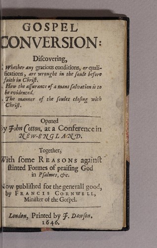 Cover for Gospel conversion