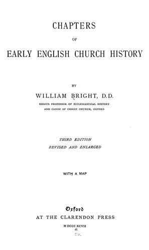 Cover for Chapters of early English church history