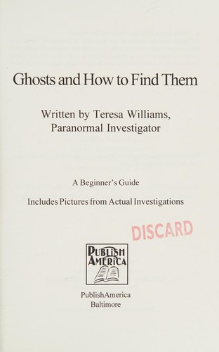 Cover for Ghosts and how to find them