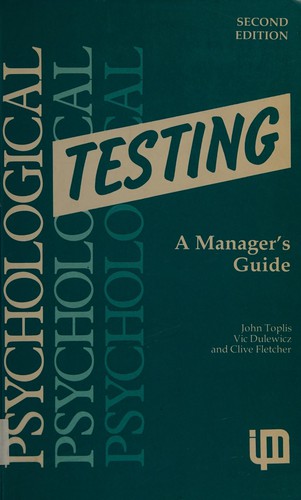 Cover for Psychological Testing