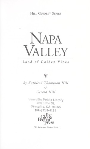 Cover for Napa Valley
