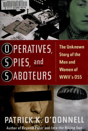 Cover for Operatives, spies, and saboteurs