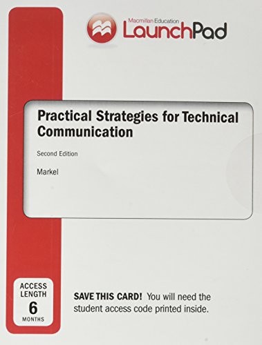 Cover for LaunchPad for Practical Strategies for Technical Communication