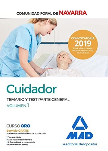 Cover for Cuidador de la Administración de la Comunidad Foral de Navarra. Temario y test parte general 1