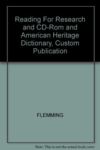 Cover for Reading For Research and CD-Rom and American Heritage Dictionary