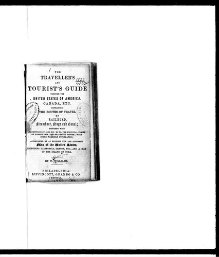 Cover for The traveller's and tourist's guide through the United States of America, Canada, etc