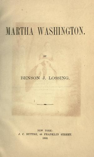 Cover for Martha Washington