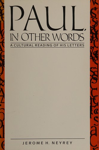 Cover for Paul, in other words