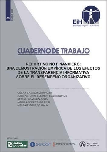 Cover for Reporting no financiero