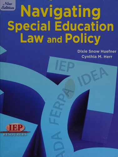 Cover for Navigating special education law and policy