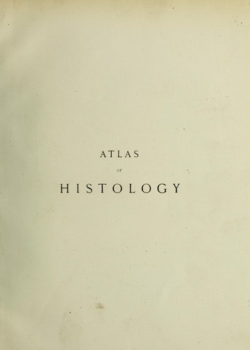 Cover for Atlas of histology
