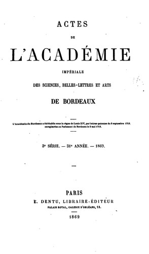 Cover for Actes