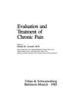 Cover for Evaluation and treatment of chronic pain