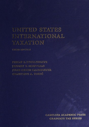 Cover for United States international taxation