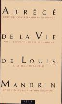 Cover for Abrégé de la vie de Louis Mandrin